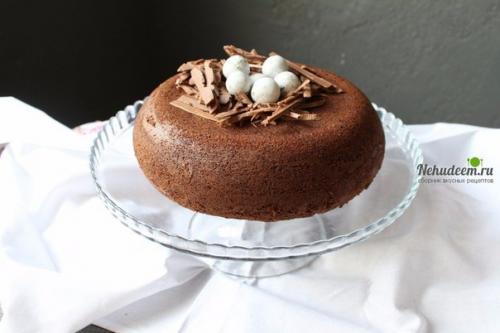 Пирог шоколадно творожный в мультиварке. Шоколадный пирог с творожной начинкой в мультиварке.