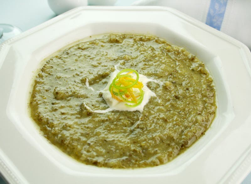Celery Soup royalty free stock image