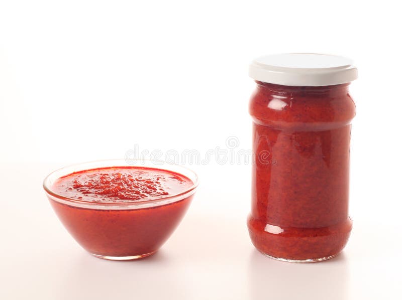 Tomato and cayenne sauce royalty free stock photography