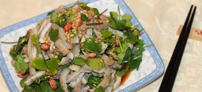 китайский салат из говяжьего рубца рецепт
