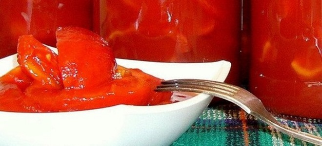 помидоры дольками в томате на зиму рецепт