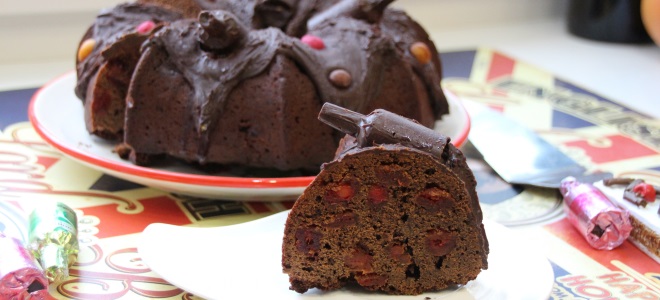 шоколадный кекс с вишней рецепт