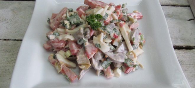 Салат из свиных почек - рецепт