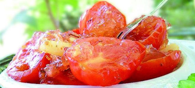 помидоры дольками в желатине