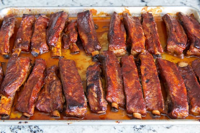 Oven Baked Spare Ribs - Caramelized and Glazed