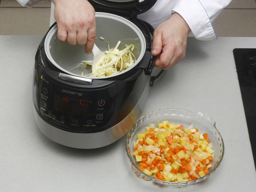 Рецепт: Густой овощной суп в мультиварке - шаг 3