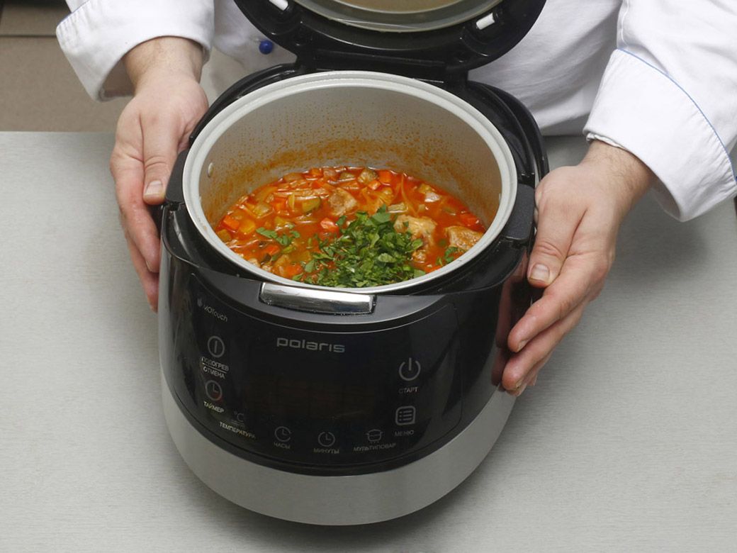 Рецепт: Густой овощной суп в мультиварке - шаг 5