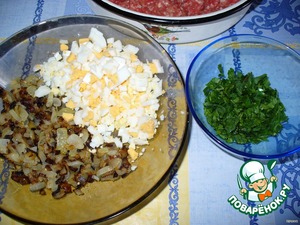 Рецепт: Котлеты с яичной начинкой и зеленью