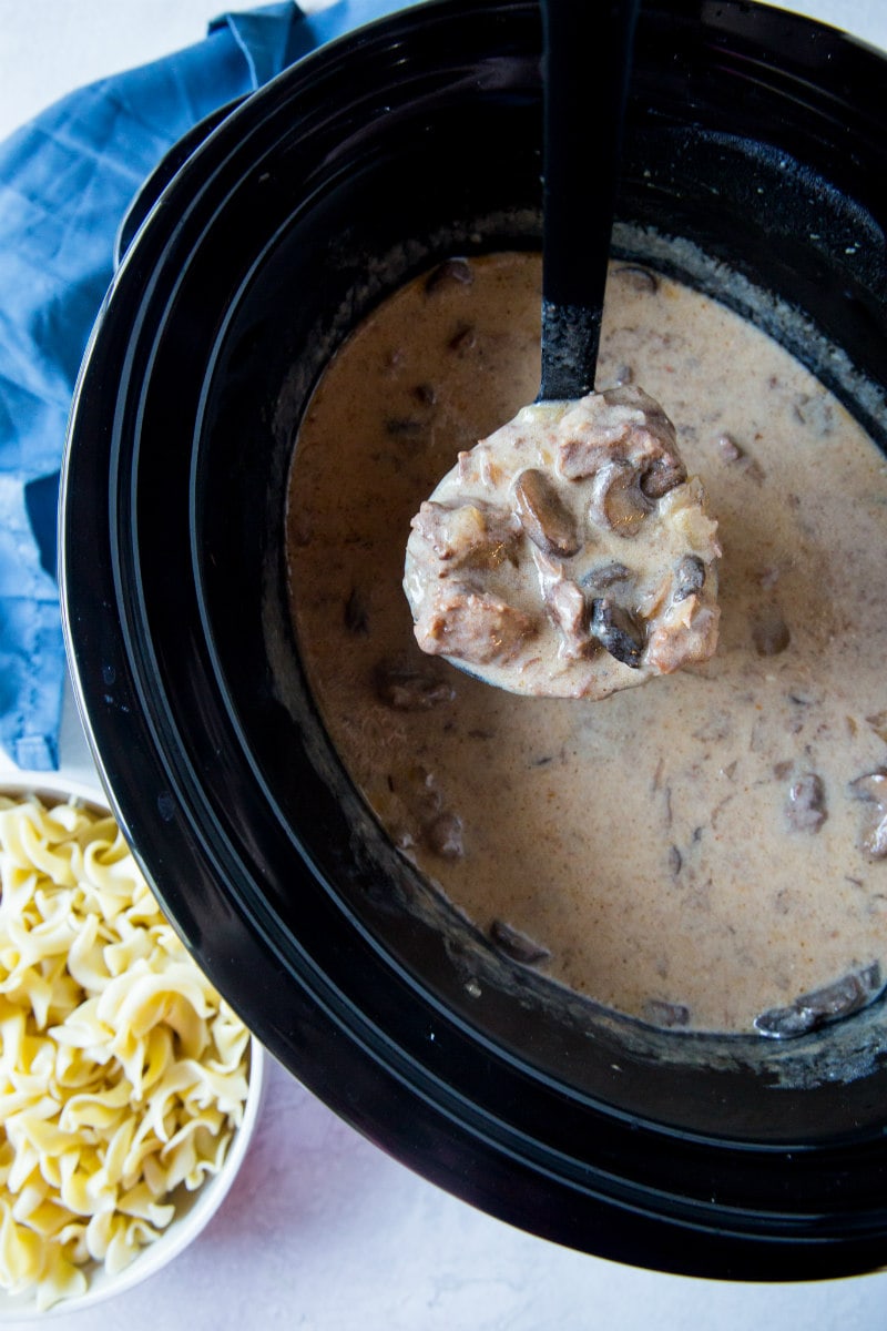 Slow Cooker Beef Stroganoff sauce