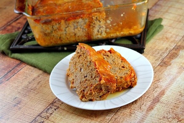 Chicken Parmigiana Meatloaf recipe - from RecipeGirl.com