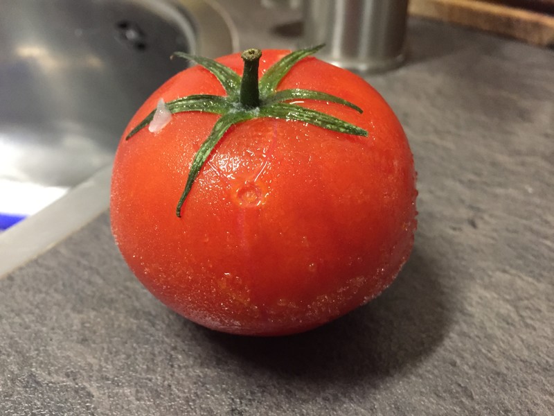 Разморозка помидора